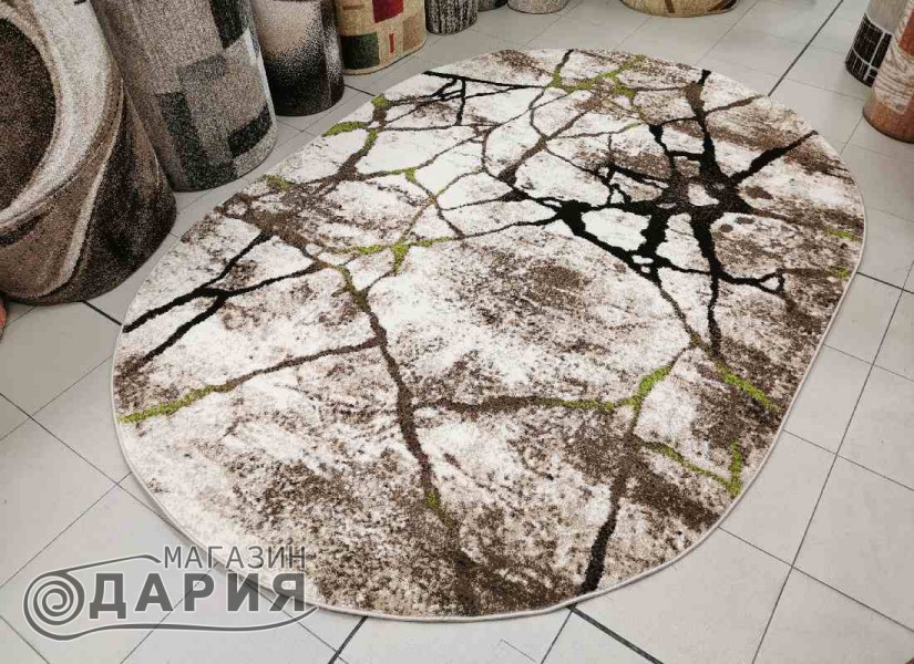 Тъкан килим MAGNOLIA 563 cream/green